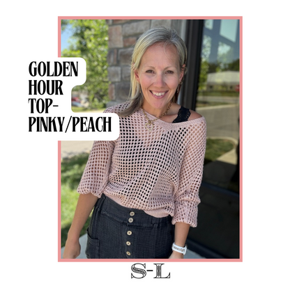 Golden Hour Top-Peachy Pink