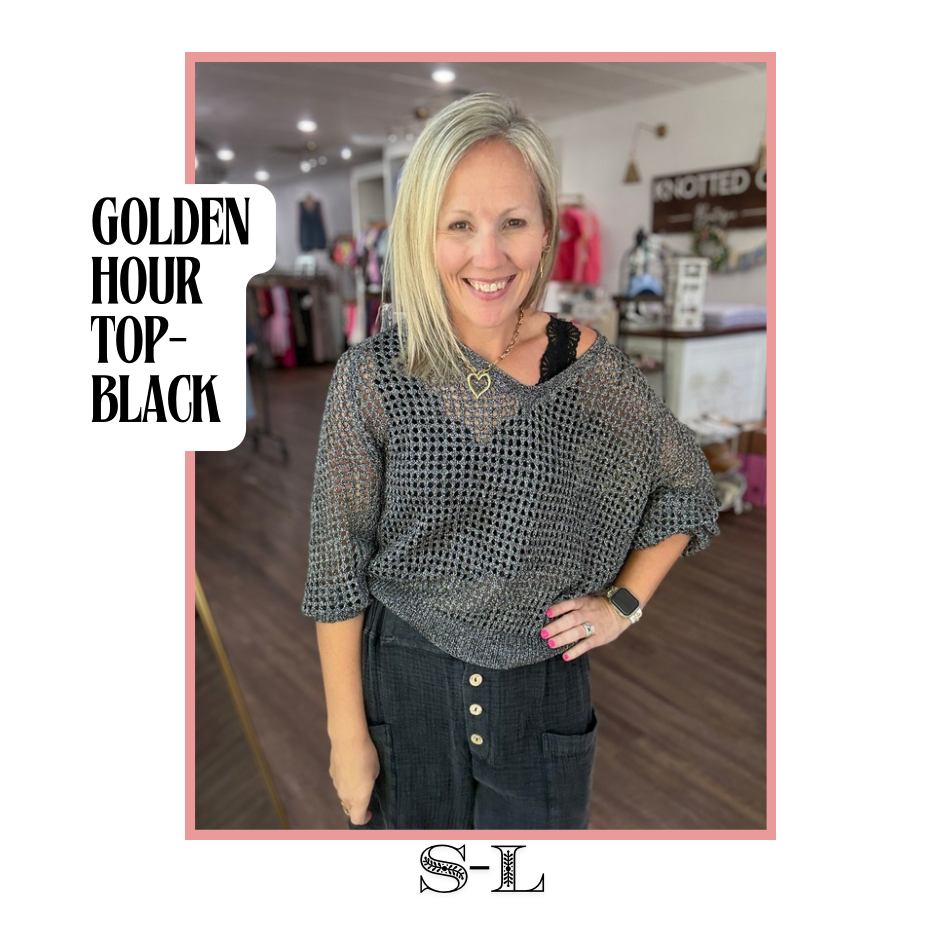 Golden Hour Top- Black