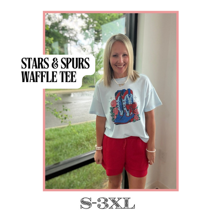 Stars & Spurs Waffle Tee