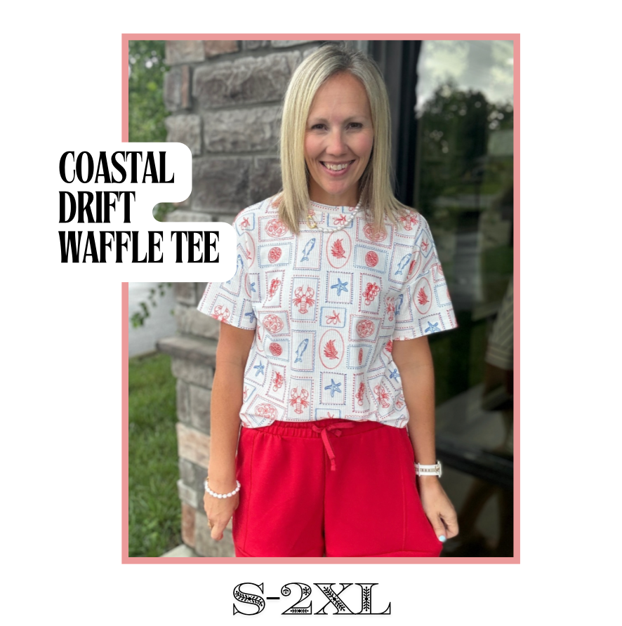 Coastal Drift Waffle Tee