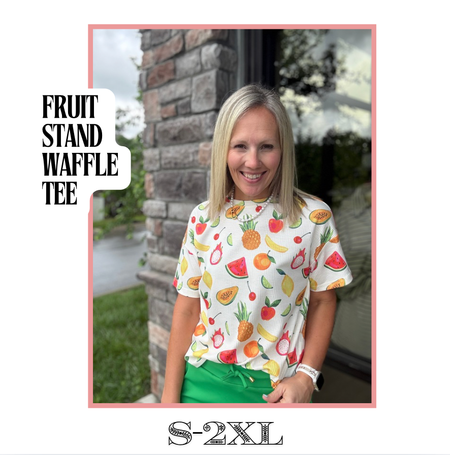 Fruit Stand Waffle Tee