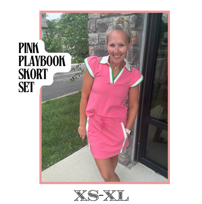 Pink Playbook Skort Set