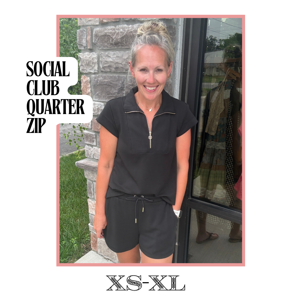 Social Club Quarter Zip