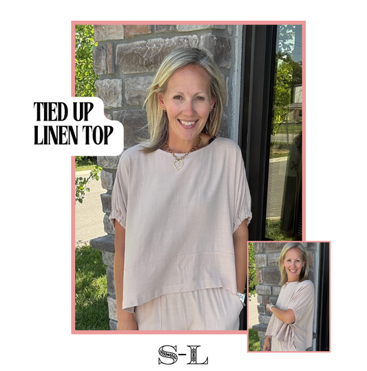 Tied Up Linen Top