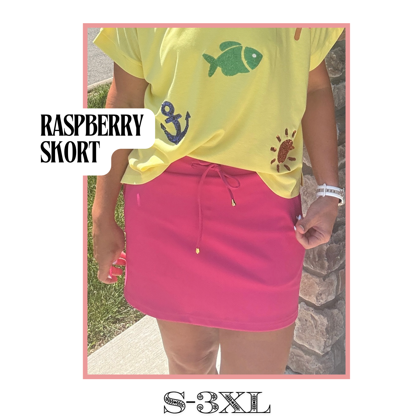 Raspberry Skort