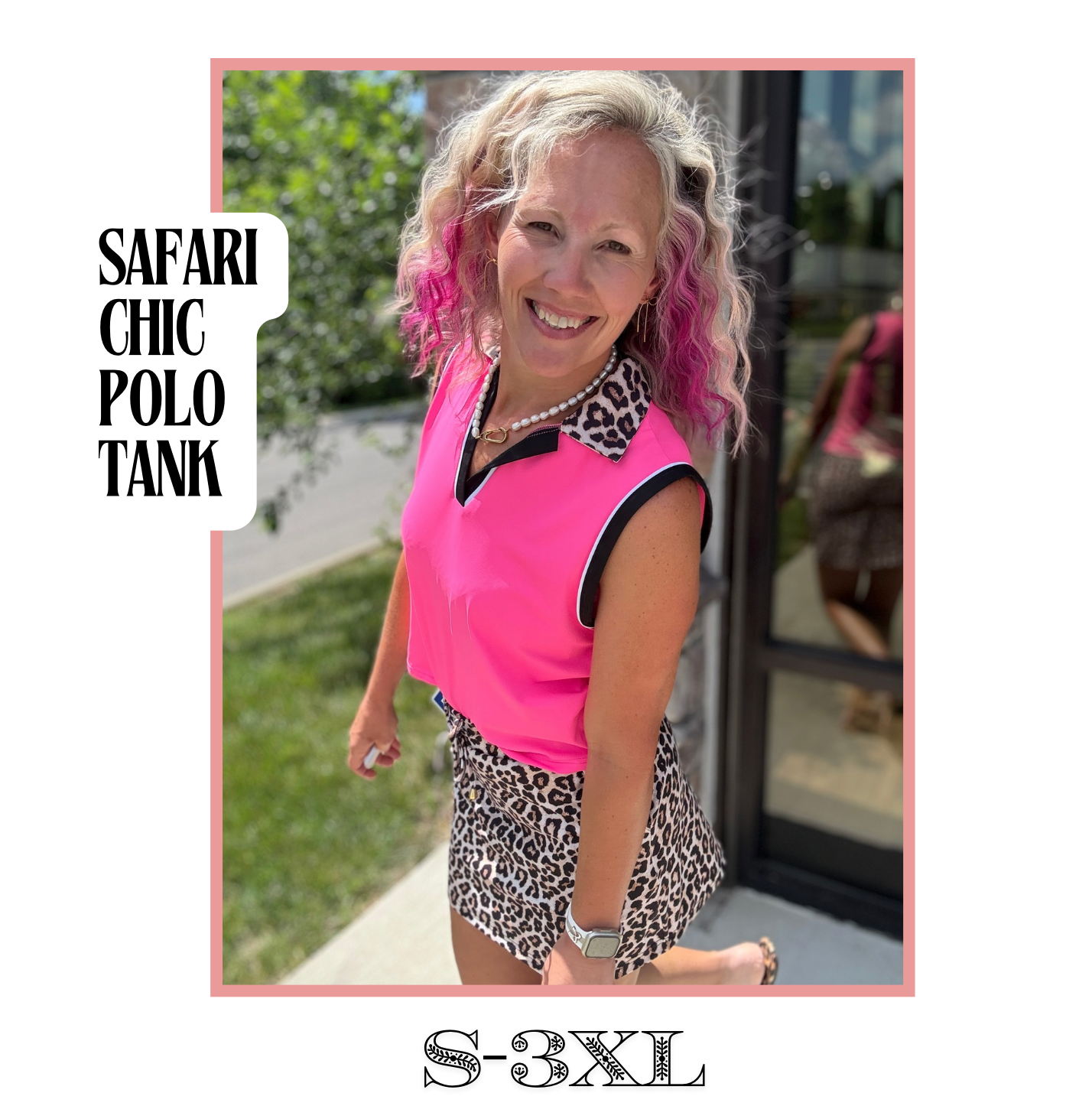 Safari Chic Polo Tank