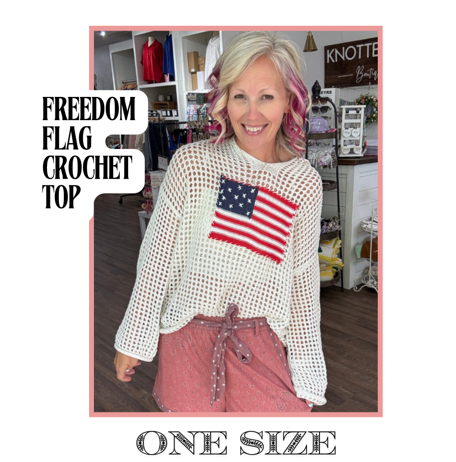 Freedom Flag Coastal Pullover