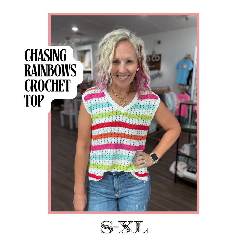 Chasing Rainbows Crochet Top
