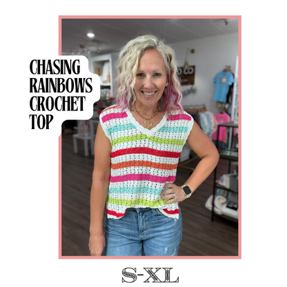 Chasing Rainbows Crochet Top