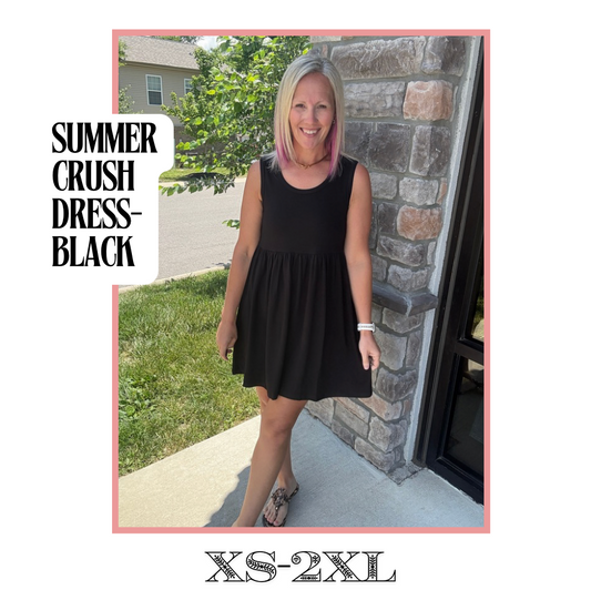 Summer Crush Dress- Black