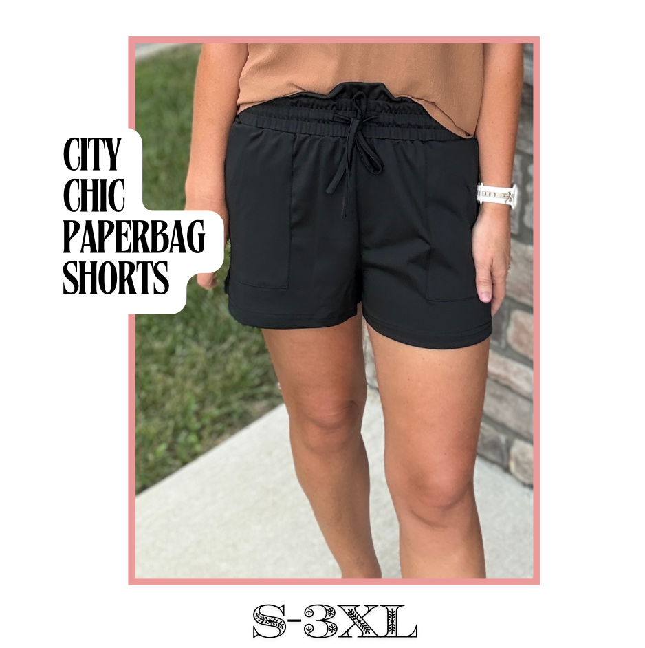 City Chic Paperbag Shorts