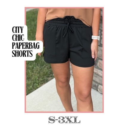 City Chic Paperbag Shorts