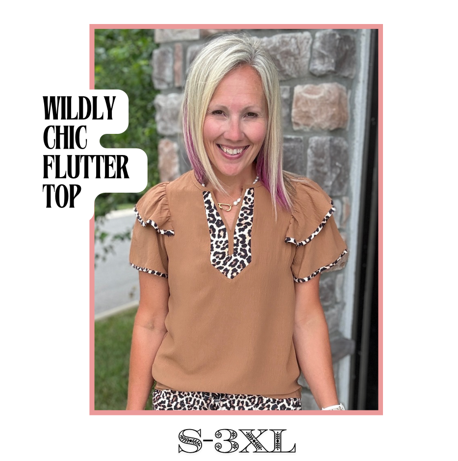 Wildly Chic Flutter Top