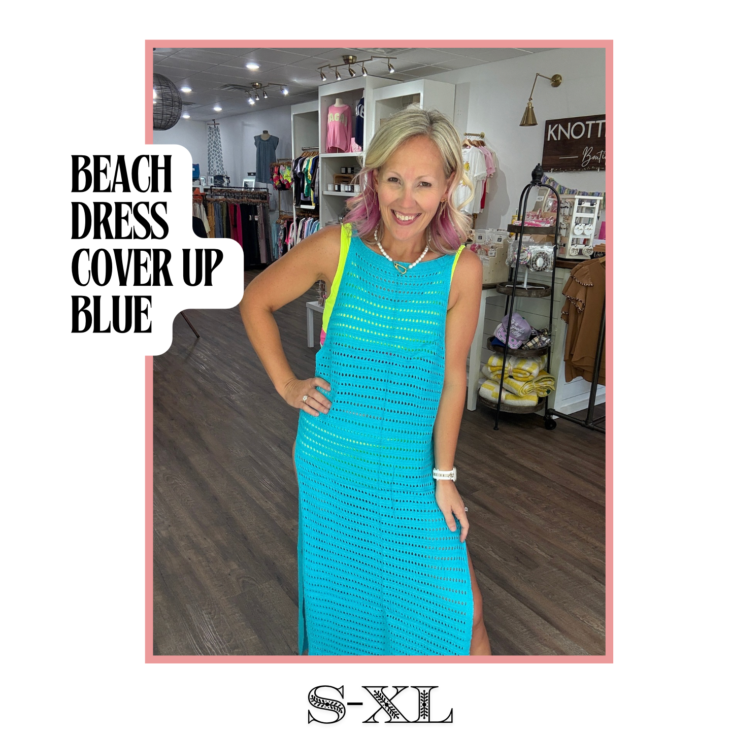 Beach Dress Coverup- Blue