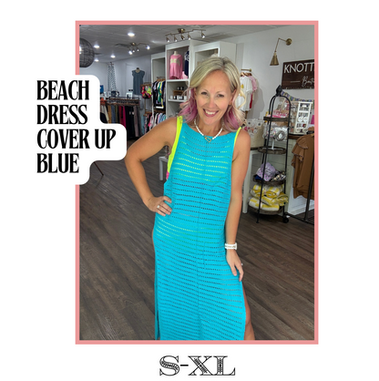 Beach Dress Coverup- Blue