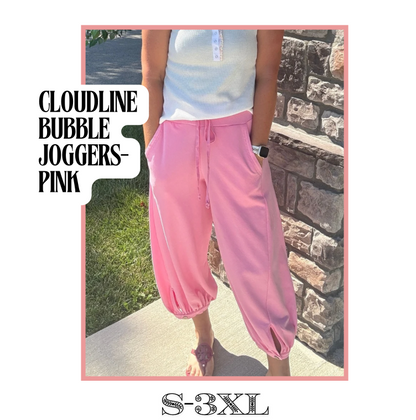 Cloudline Bubble Joggers-Pink