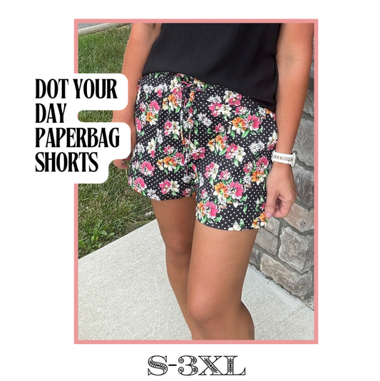 Dot Your Day Paperbag Shorts