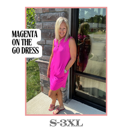 Magenta on the Go Dress