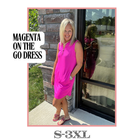 Magenta on the Go Dress