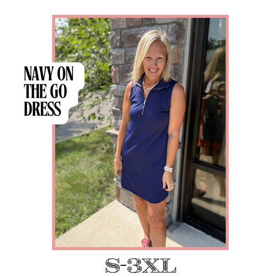 Navy on the Go Dress