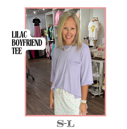 Lilac Boyfriend Tee