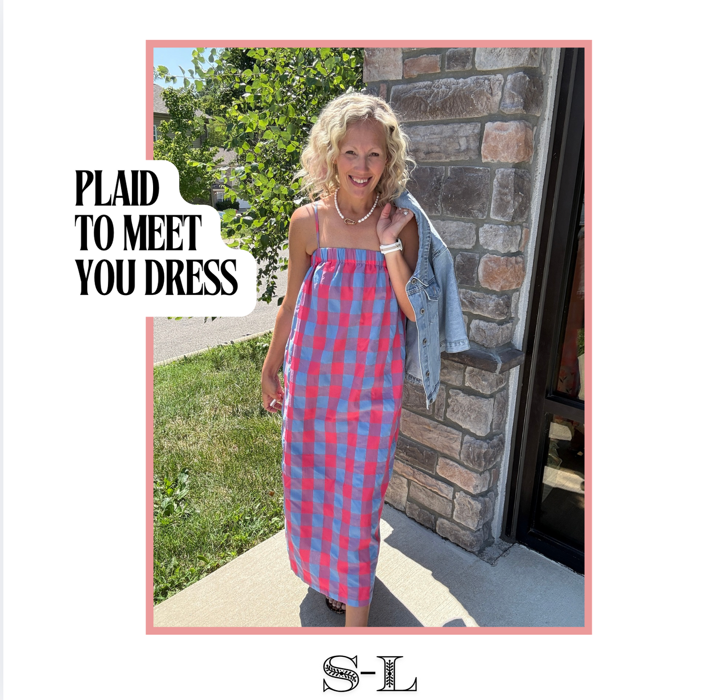 Plaid to Meet You Dress