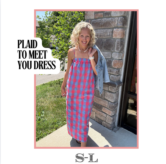 Plaid to Meet You Dress