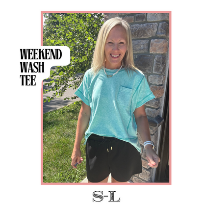 Weekend Wash Tee- Green
