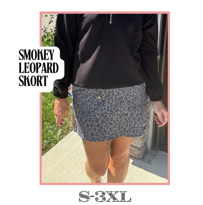 Smokey Leopard Skort