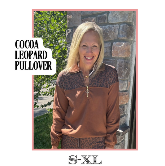Cocoa Leopard Pullover