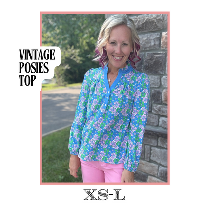Vintage Posies Top