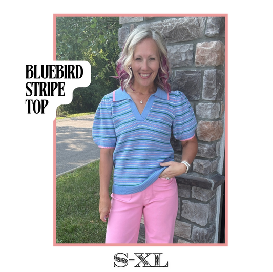 Bluebird Striped Top