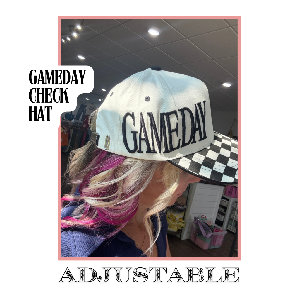 Game Day Checkered Hat