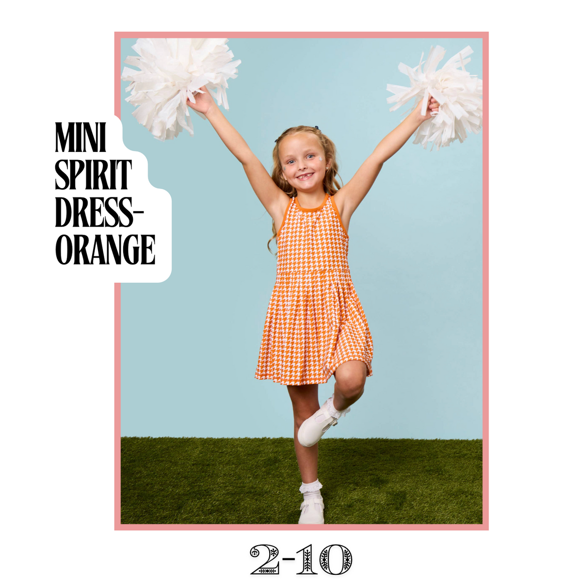 Mini Spirit Dress- Orange