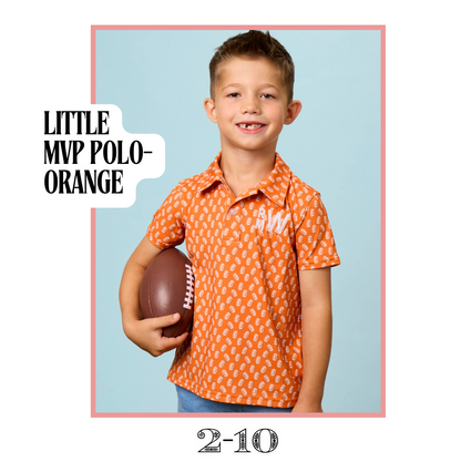 Little MVP Polo- Orange