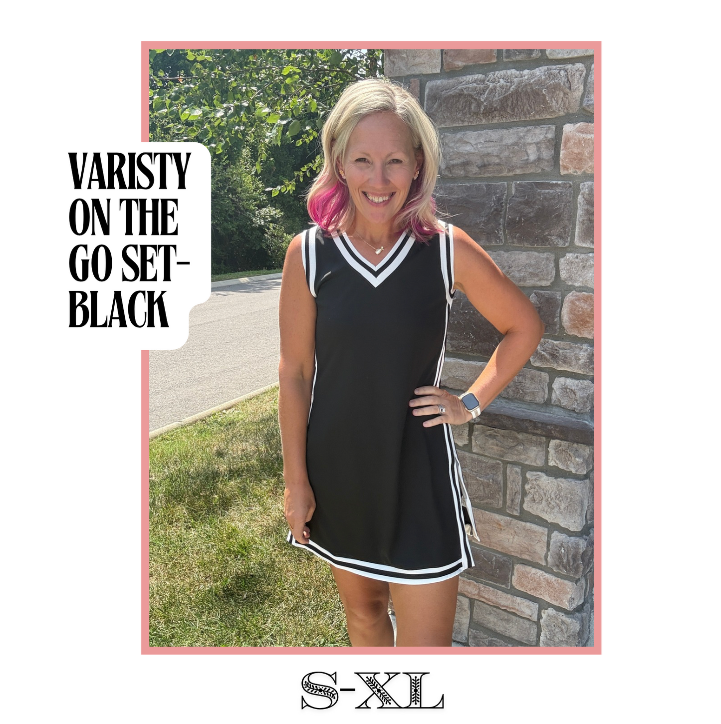 Varsity On the Go Set- Black