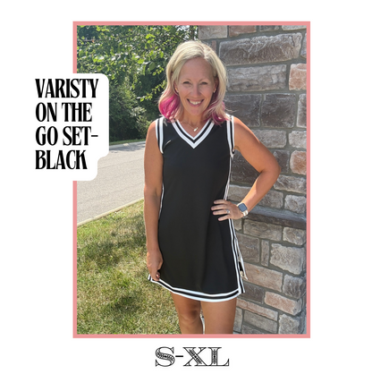 Varsity On the Go Set- Black