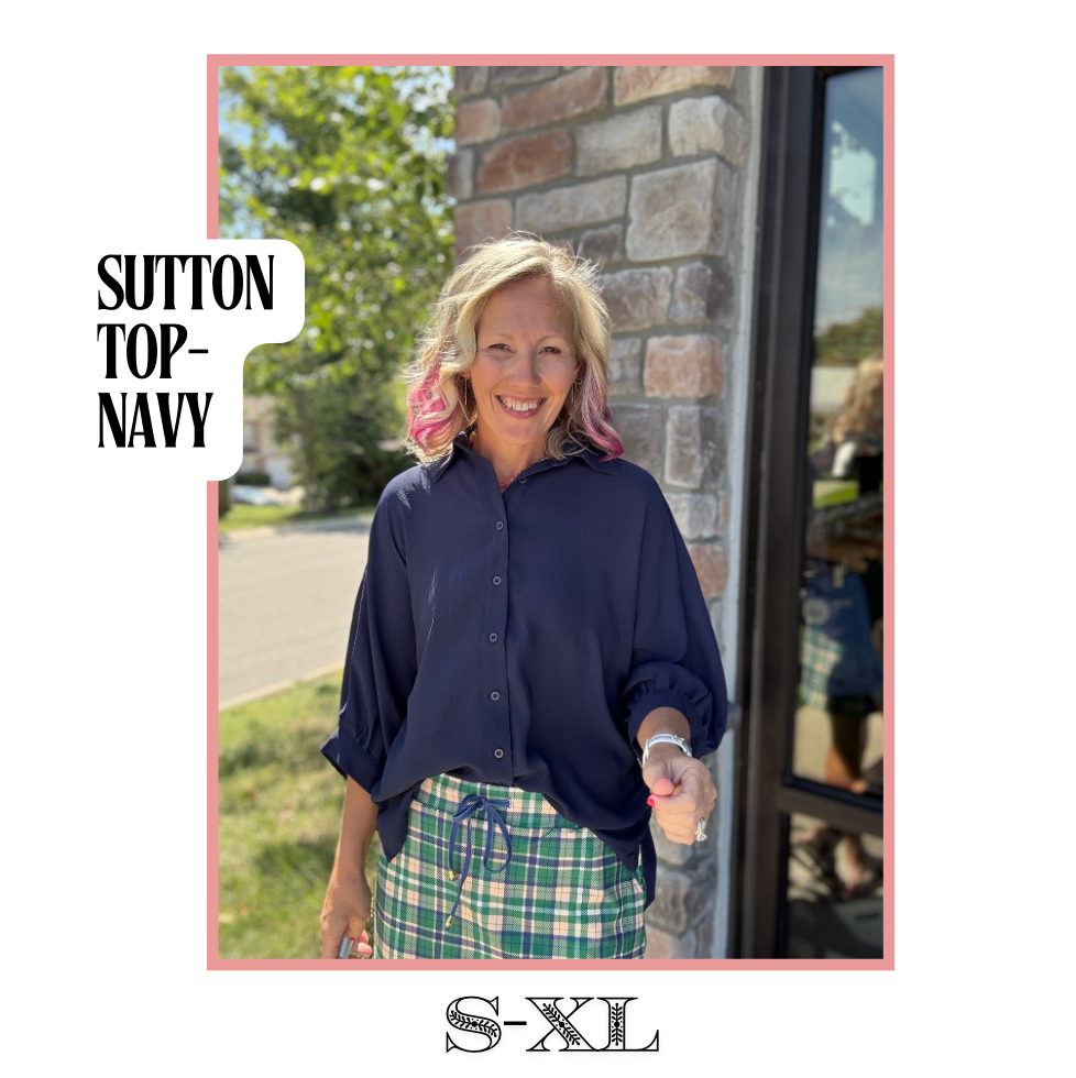 Sutton Top- Navy