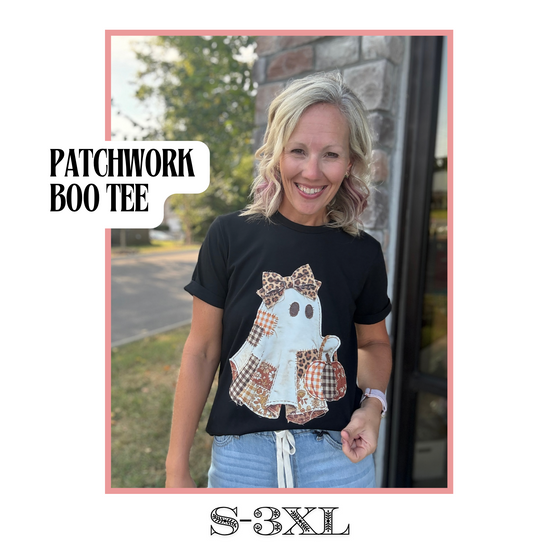 Patchwork Boo Tee