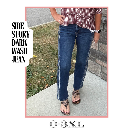 Side Story Jeans- Dark Wash