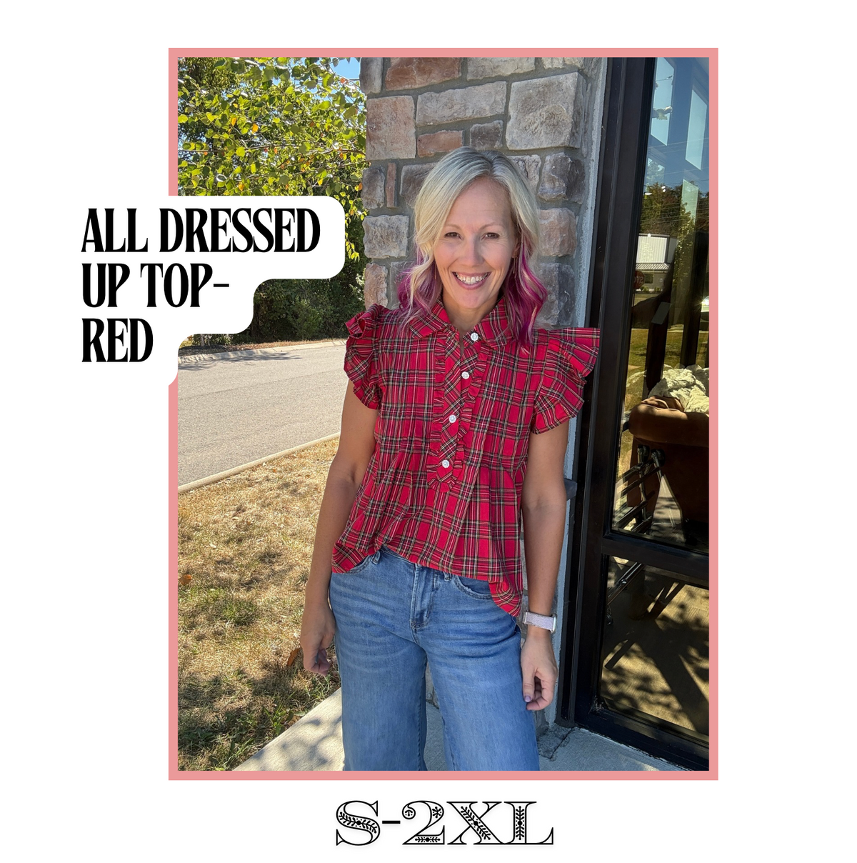All Dressed Up Top- Red