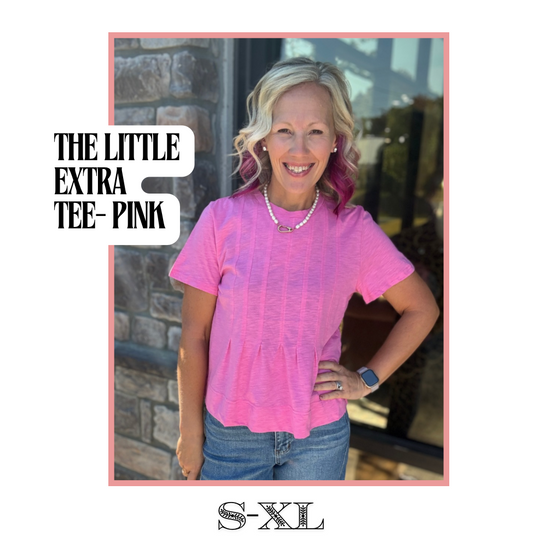 The Little Extra Tee- Pink
