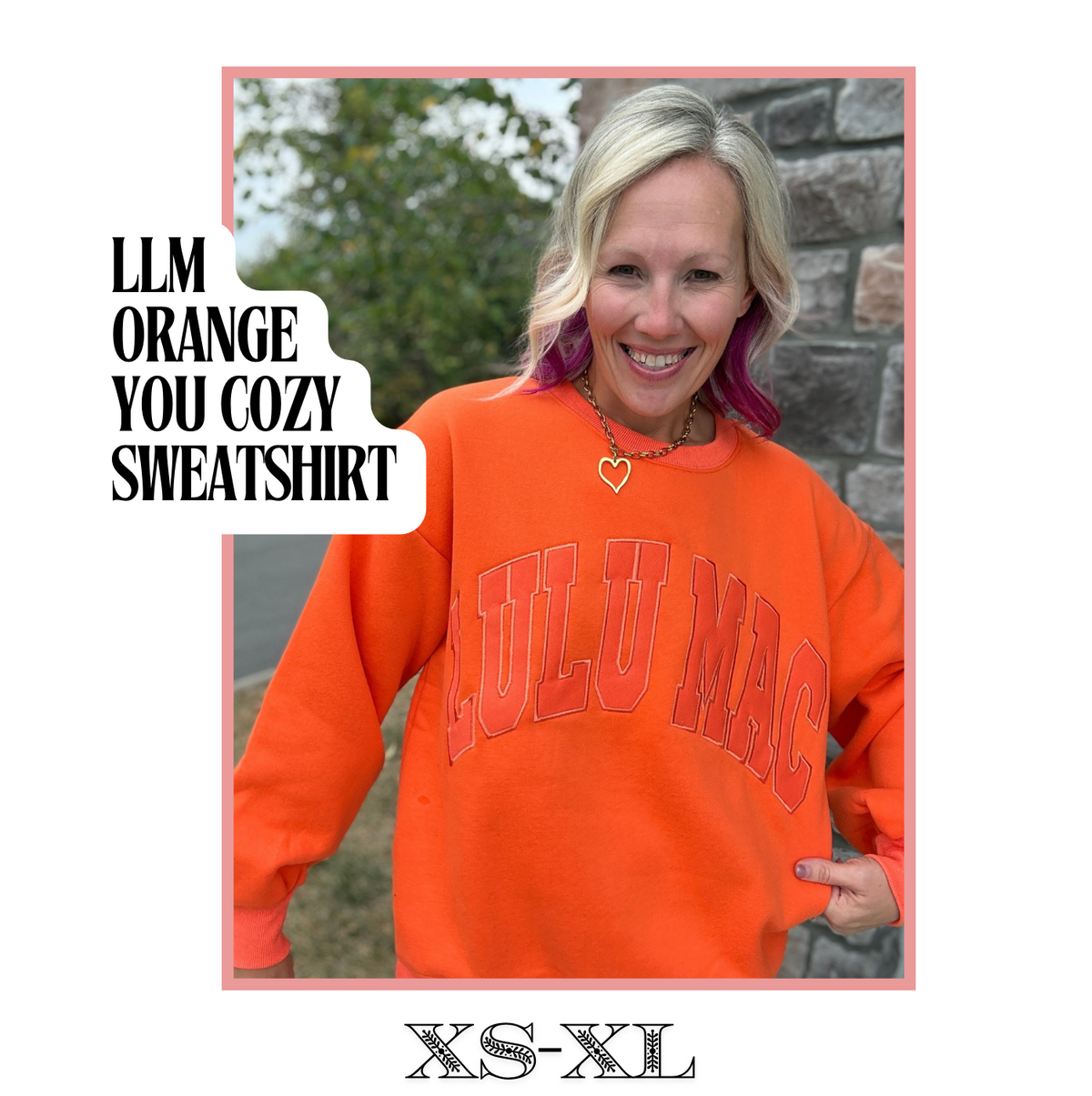 LLM Orange You Cozy Sweatshirt