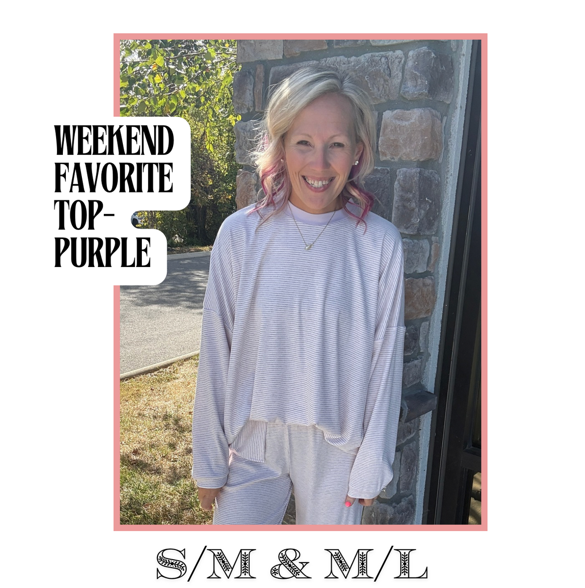 Weekend Favorite Top- Purple