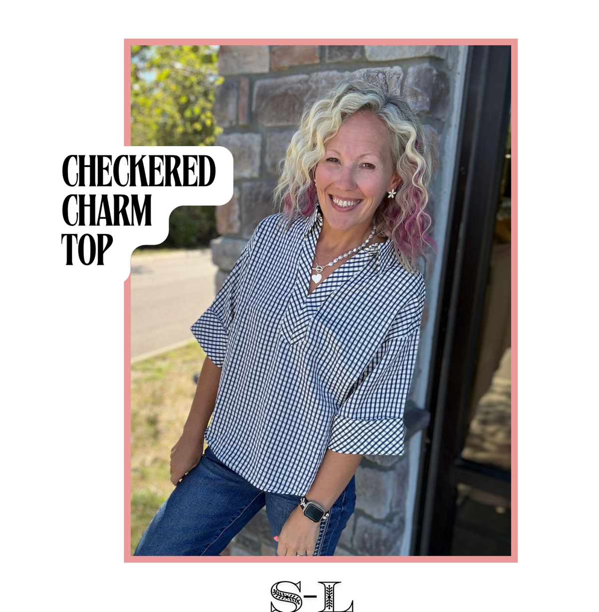 Checkered Charm Top