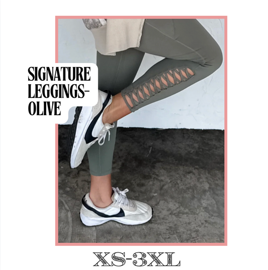 Signature Legging- Olive