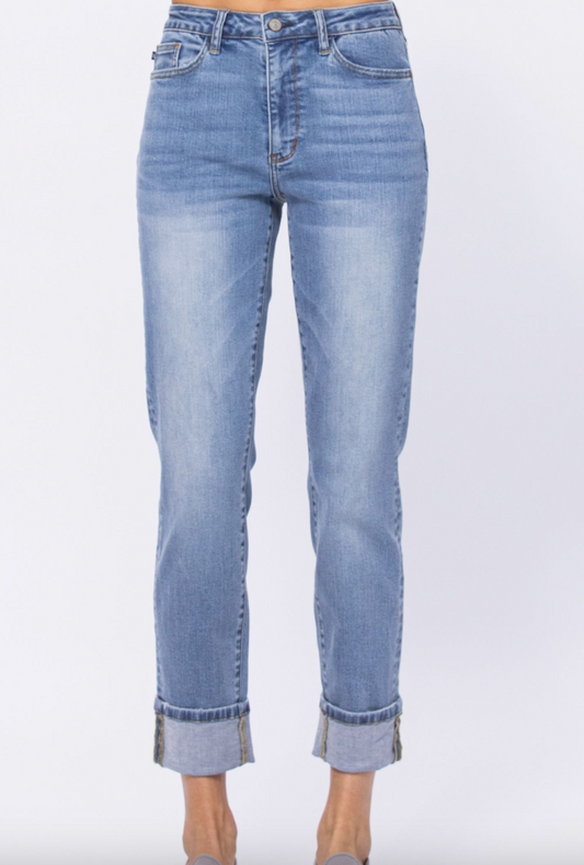 JB Vintage Wash Boyfriend Jean