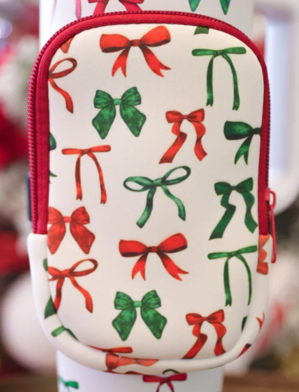 Tumbler Pouch-Midnight Bows