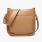 Chloe Teddy Trim Crossbody-Brown