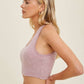Cutout Core Bra-Rose